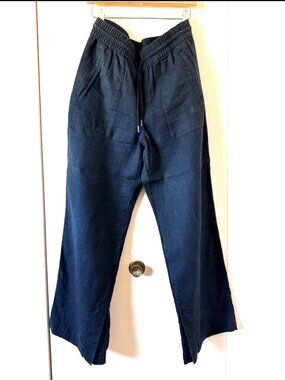 Athleta Retreat 100% Linen High Rise Wide Leg Pant / Used / Small